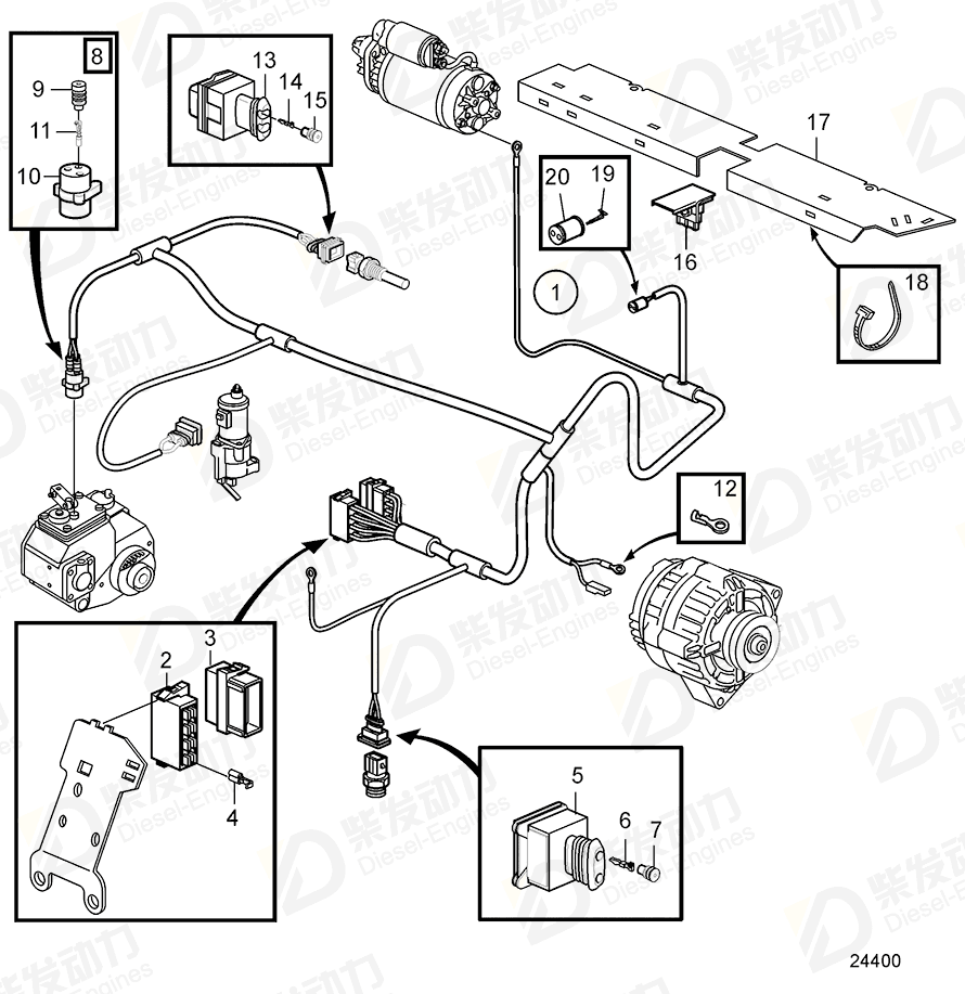 VOLVO Housing 20580491 Drawing